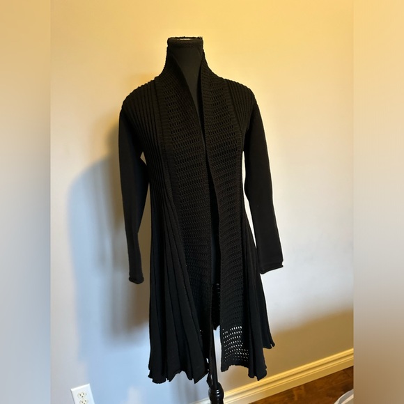 Black Knit Cardigan - Picture 2 of 2
